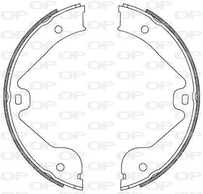 OPEN PARTS Комплект тормозных колодок BSA2211.00